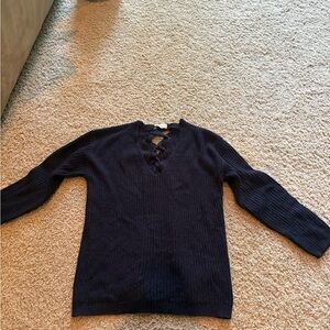 Altar'd State Navy Knit Sweater